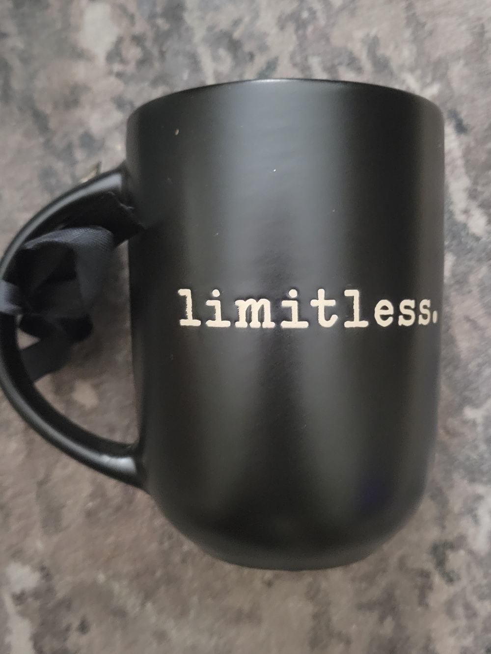 Nicole Miller Black Ceramic 'limitless' Matte Mug - Picture 2 of 4